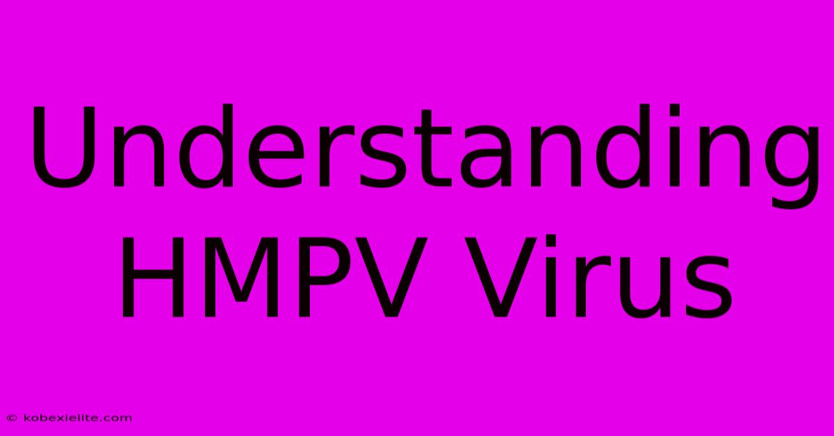 Understanding HMPV Virus