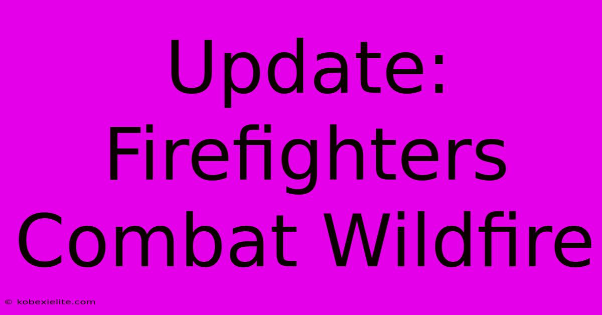 Update: Firefighters Combat Wildfire