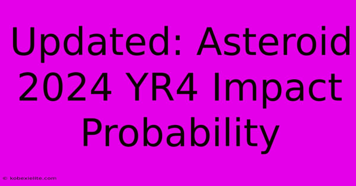 Updated: Asteroid 2024 YR4 Impact Probability