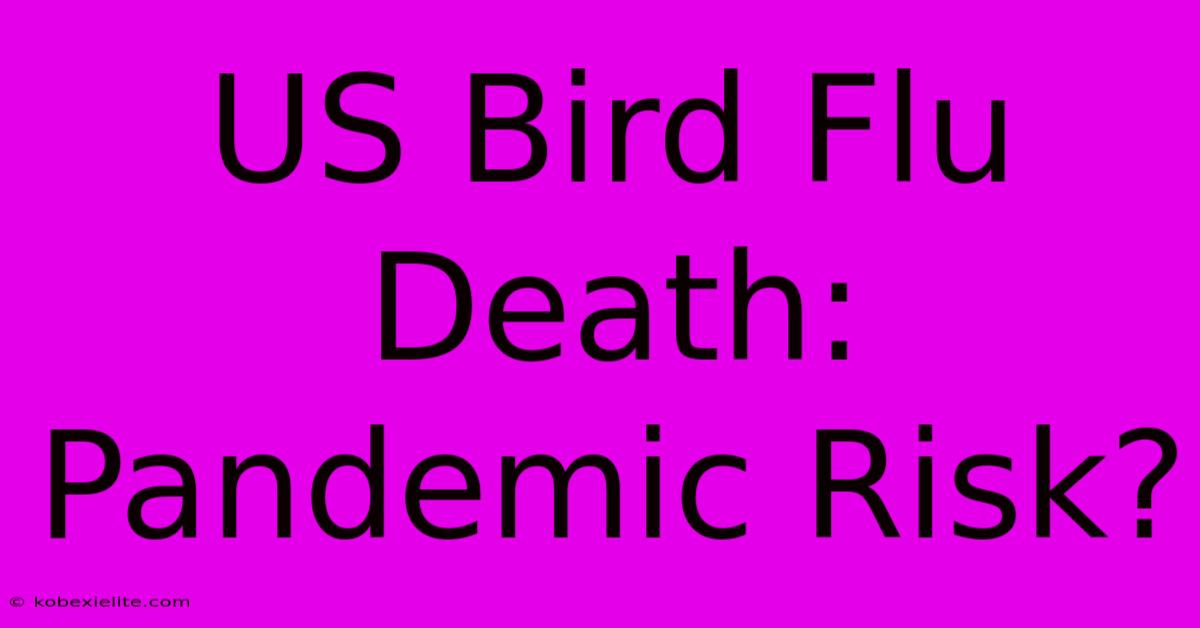 US Bird Flu Death: Pandemic Risk?