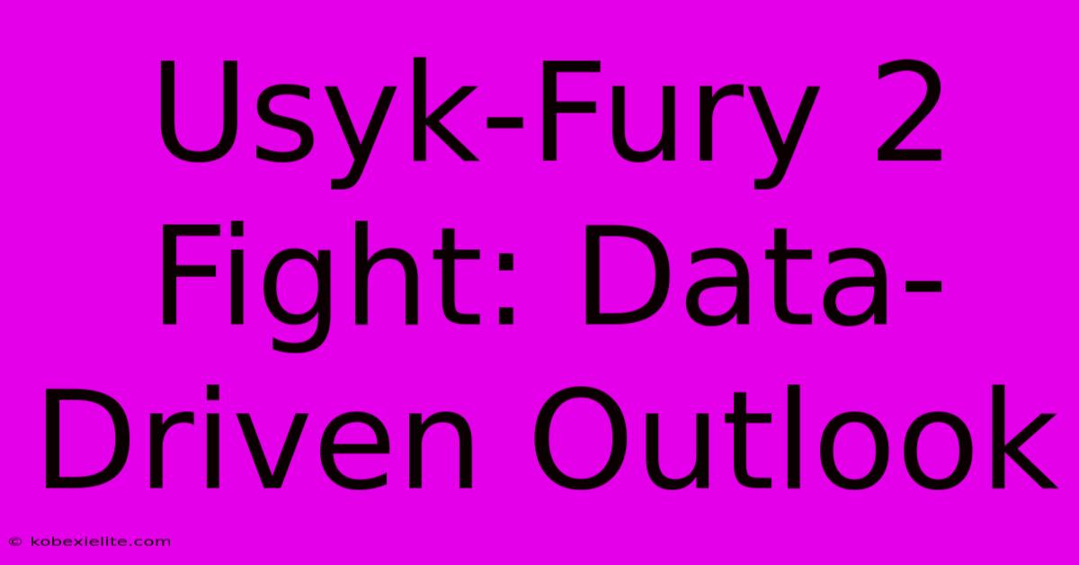 Usyk-Fury 2 Fight: Data-Driven Outlook