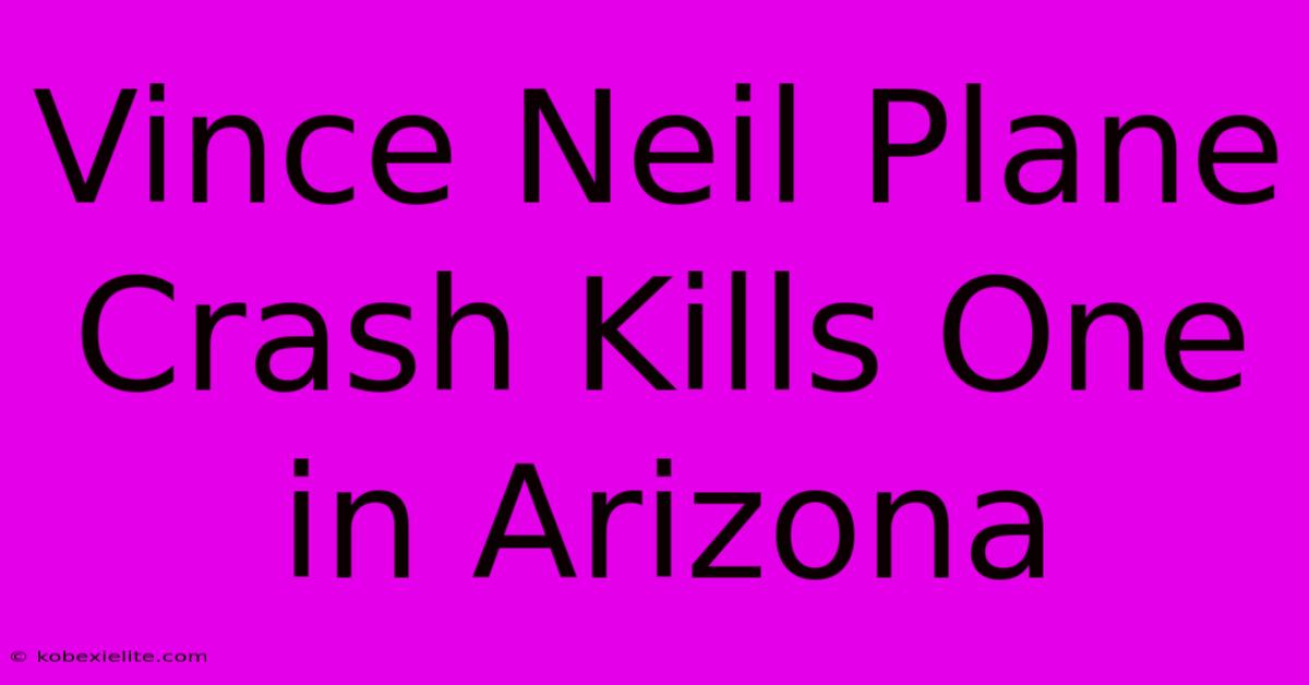 Vince Neil Plane Crash Kills One In Arizona