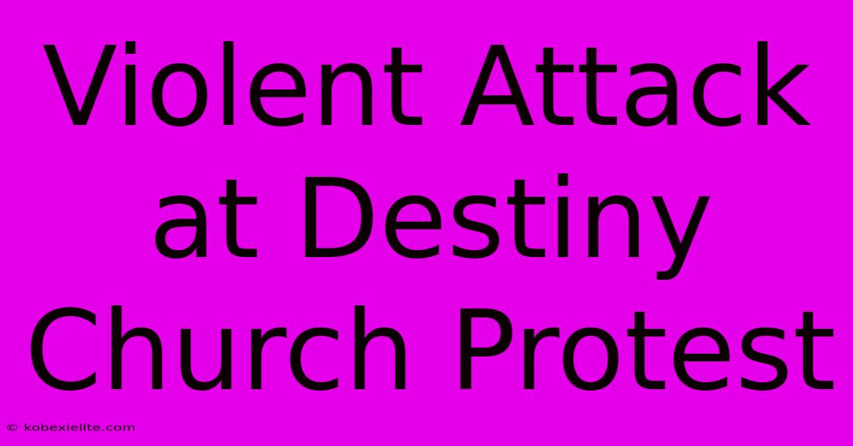 Violent Attack At Destiny Church Protest