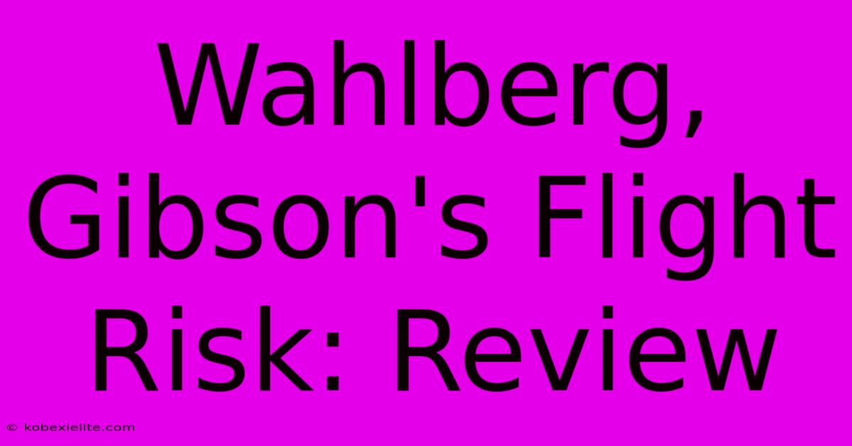 Wahlberg, Gibson's Flight Risk: Review