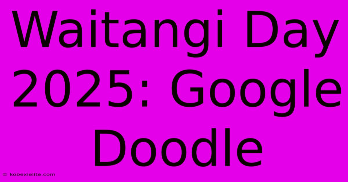 Waitangi Day 2025: Google Doodle