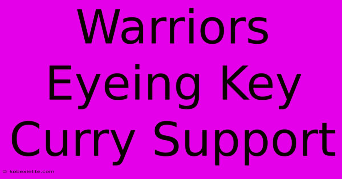 Warriors Eyeing Key Curry Support Warriors Eyeing Key Curry Support