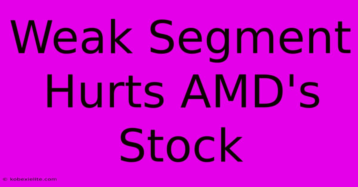 Weak Segment Hurts AMD's Stock