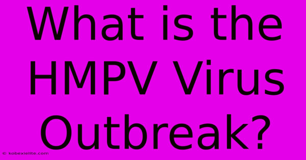 What Is The HMPV Virus Outbreak?