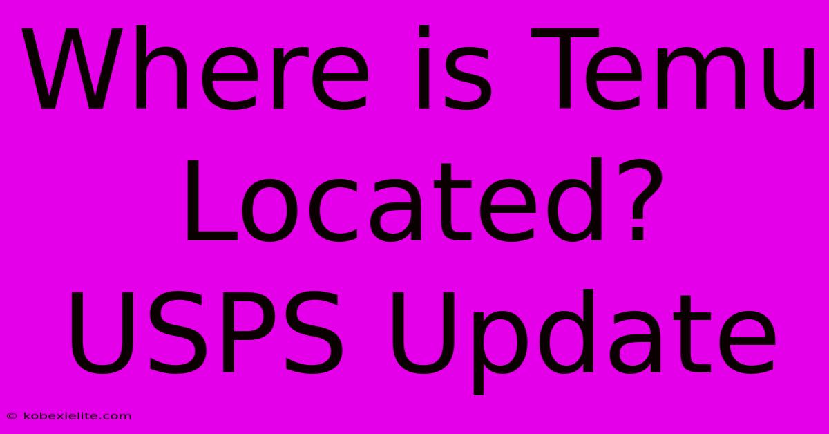 Where Is Temu Located? USPS Update