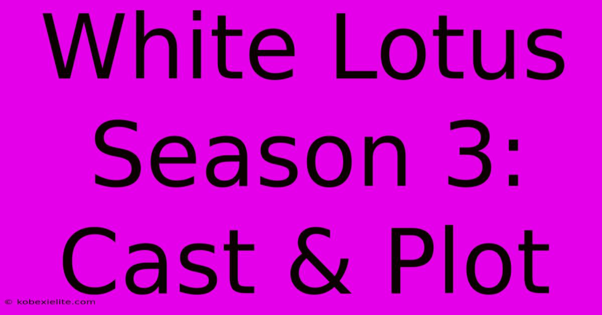 White Lotus Season 3: Cast & Plot