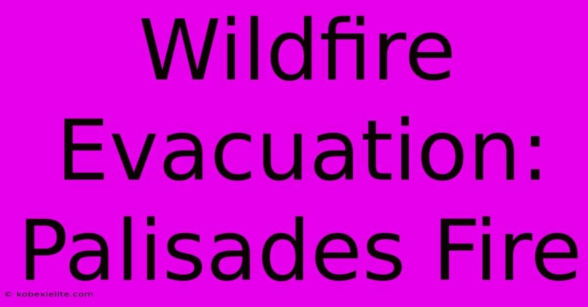 Wildfire Evacuation: Palisades Fire