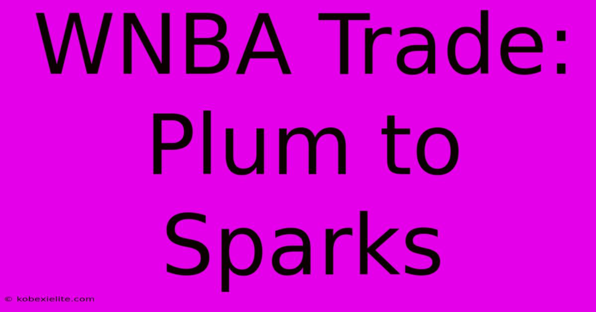 WNBA Trade: Plum To Sparks