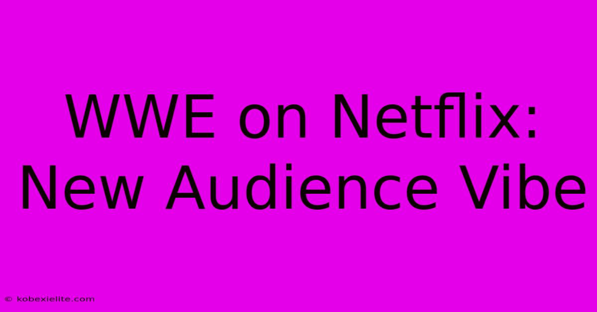 WWE On Netflix: New Audience Vibe