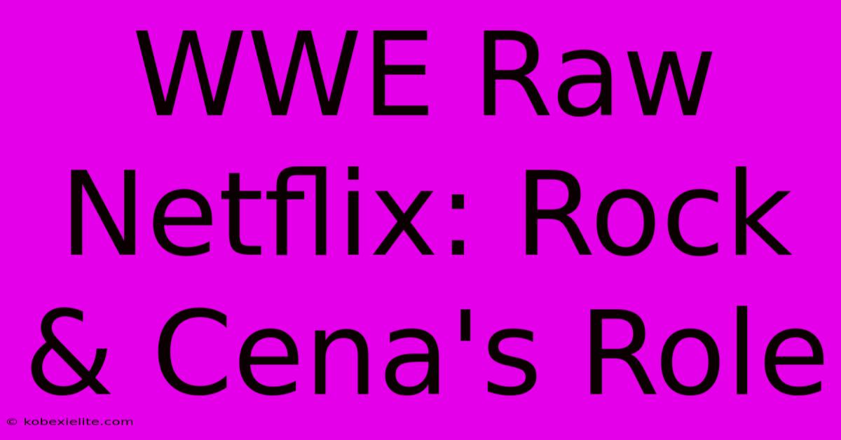 WWE Raw Netflix: Rock & Cena's Role