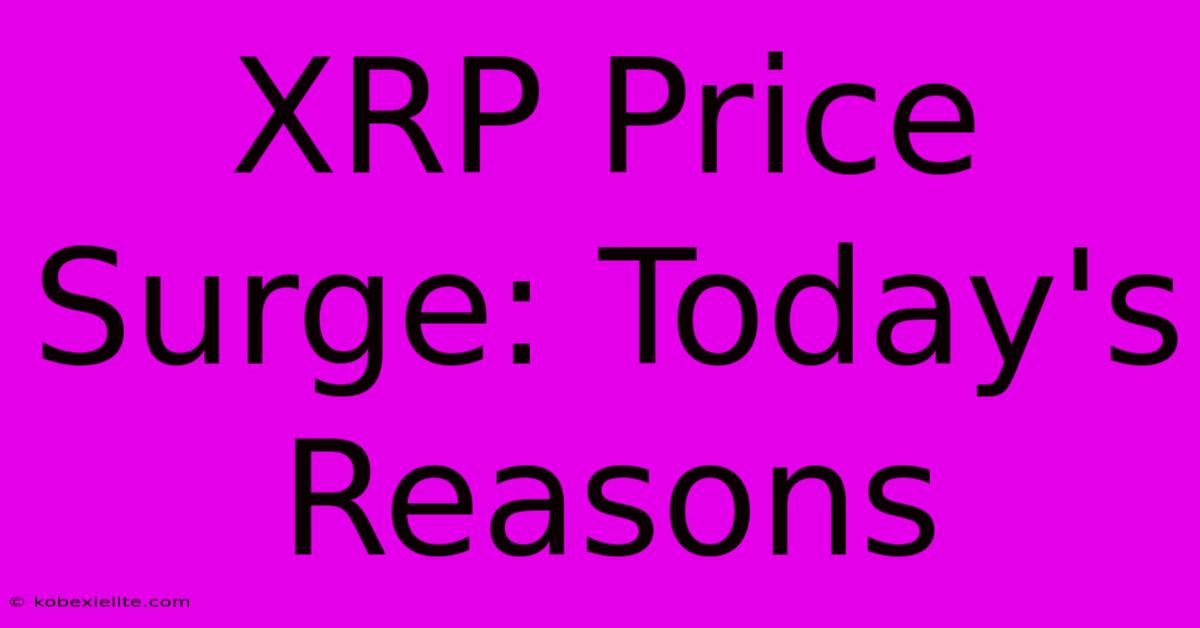 XRP Price Surge: Today's Reasons