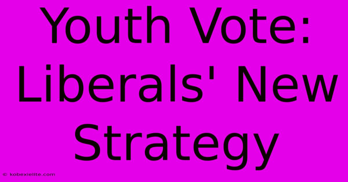 Youth Vote: Liberals' New Strategy